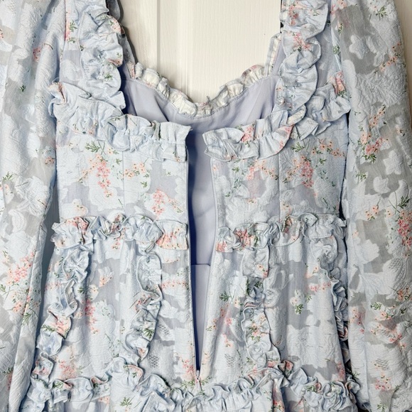 NWOT Needle & Thread Summer Blossom Milkmaid Maxi Dress Size 8 US - Picture 7 of 16